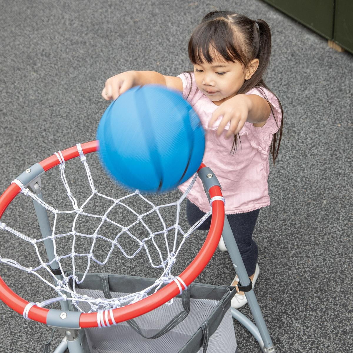 Kaplan Early Learning Toddler Basketball Hoop with Storage Bag