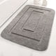 thumbnail image 1 of Alfombrilla de baño con forma de dorso de fibra ultrafina, antideslizante, almohadilla absorbente de color sólido, alfombrilla para puerta de baño, 1 of 6