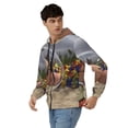 thumbnail image 4 of Lsque Pikmin for Mens Full-zip Hoodie, Zip-up Pullover Hooded Sweatshirt, Kangaroo Pocket Hoodie Ideal for Daily Wear, Travel, and Home-Large, 4 of 8