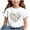 White, variant on Ahuyic Summer Toddler Solid Color T-Shirt,Kids Casual Top,Printed Pattern T-shirt With Short Sleeves For Children In The Back Of School Season Round Neck Half Sleeve Casual Versatile Top