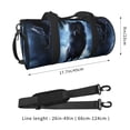 thumbnail image 4 of Bingfone Night Scene of Wolves Print Gym Duffle Backpack for Men Women,Travel Weekender Carry-On Bags with Detachable Back Pack Straps for Traveling Overnight Climb Sports, 4 of 8
