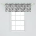 thumbnail image 2 of Ambesonne Paris Window Valance, Seine River Notre Dame, 54" X 18", Grey Black White, 2 of 3