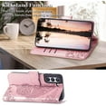 thumbnail image 3 of for Galaxy S21 FE 5G Wallet Case,Women Flip Folio Cover with Butterfly Embossed PU Leather Kickstand Card Holder Magnetic Wrist Strap Phone Case for Samsung Galaxy S21 FE 6.4" (Rose Gold), 3 of 14