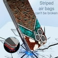 thumbnail image 5 of Phone Case Turquoise Tooled Leather Western Cowgirl Cowhide Prints Shockproof Side Striped Soft Phone Cover Cowhide Colour Compatible with iPhone 6/6s 4.7 Inch, 5 of 5