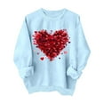 thumbnail image 2 of FDGIU Women's Valentine's Day Sweatshirt - Cute Red Graphic Pullover, Warm & Soft Comfy Holiday Gift, 2 of 7