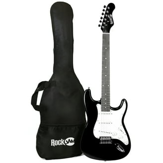 RockJam Electric Guitar Kit ST-Style Full Size Black with 10-Watt