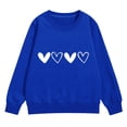 thumbnail image 5 of KAUOD Teen Girls Cute Heart Sweatshirts Oversized Cotton Pullover Sweater Clothes Kids Preppy Casual Loose Crew Neck Tops, 5 of 8