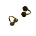 thumbnail image 2 of 10 Piezas de Bronce  de Dedo de Latón Resultados Almohadilla Bases para Cabujones Zulema Hallazgos de la base de anillo que hacen, 2 of 5