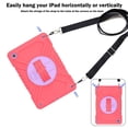 thumbnail image 2 of Shockproof Protective Case for Samsung Galaxy Tab A11+/ A11 Plus 11" 2026(SM-X230/X236), Rugged Heavy Duty Cover with 360° Rotating Kickstand, Adjustable Shoulder Strap,Pink, 2 of 8