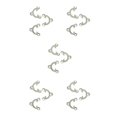 thumbnail image 3 of Guardoinrt Superbe Filigrane 3 Trous Connecteur Menuiser Bijoux Bricolage Résultats Argent Blanc 5Set, 3 of 6