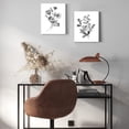 thumbnail image 5 of Abstract Botanical Wall Art Decor, Set of 4 Black and White Herb Flowers Canvas Print Pictures Modern Minimalist Artwork for Living Room Bedroom Bathroom Decoration Gifts, Unframed 8x10 Inches, 5 of 6