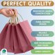 thumbnail image 3 of Bolsas de papel kraft moradas con asas, 8 x 4.75 x 10.5 pulgadas. Paquete de 25 bolsas de compras plegables, 150 GSM. Bolsas de regalo de papel kraft con asas. Ideal para recuerdos de boda y regalos, 3 of 7