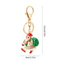 thumbnail image 3 of YIKA Christmas Small Tag Pendant Metal Father Christmas Keychain Christmas Accessories Christmas Decorations Christmas Decorations Indoor C, 3 of 6