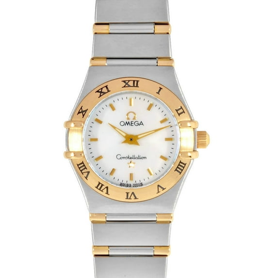 Pre-Owned OMEGA 1362.70 Constellation Watch Quartz White Shell Dial Ladies (Good)