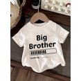 thumbnail image 1 of Big Brother Loading Graphic T-Shirt for Kids – Soft, Comfortable Summer Casual Wear in Black or White, Unisex Short Sleeve Crew Neck Tee with Fun Progress Bar Design, Perfect for Boys and Girls, 1 of 6