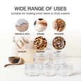 thumbnail image 5 of Beauticom 900 Pieces High Quality 20 Gram 20 ml (0.7 oz) Clear Round Acrylic Cosmetic Product Sample Travel Jars (Clear Lids), 5 of 5