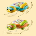 thumbnail image 3 of Hearth & Gear Cartoon Baby Toddler Phone Pull String Turtle With Music And Light Early Learning Educational For Children (Blue) Catch Games for Toddler Computer for Toddlers 4 Years Old Kids Learning, 3 of 6
