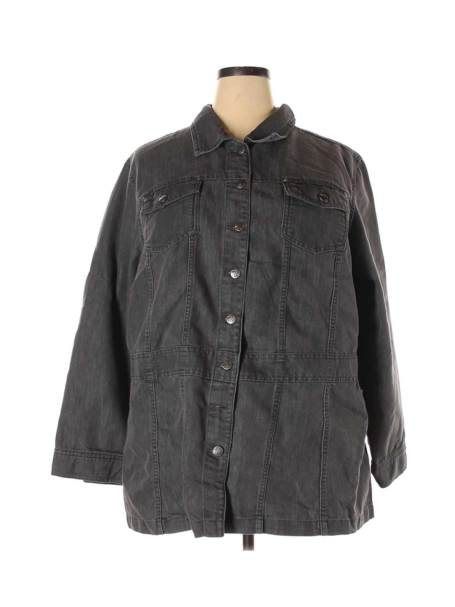 black denim jacket size 24