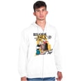 thumbnail image 5 of Popeye Olive Oyl Rhode Island Sailor Unisex Plus Size Zip Hoodie Brisco Brands 5X, 5 of 6