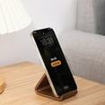 thumbnail image 6 of Phone Stand,Portable Walnut Wood Desk Phone Holder for Bed Compatible with Smartphone Aesthetic Office Decor, 6 of 8