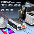 thumbnail image 4 of Inversor ZETAWALE de onda sinusoidal pura de 2500 W, 12 V a 120 V CA, 4 of 7