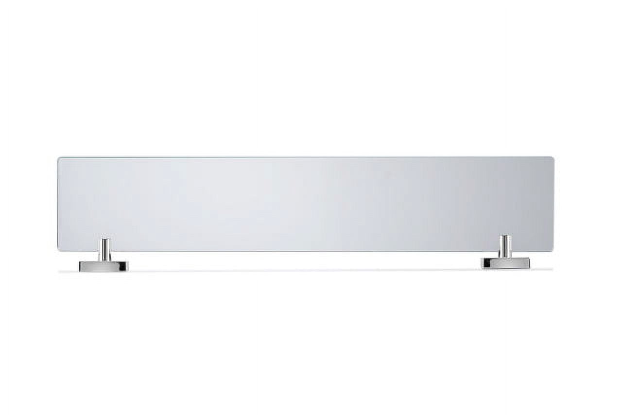 Croydex Chester Flexi-Fix  24.3 in x 5.3 in Chrome Floating Shelf