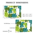 thumbnail image 3 of Tropical Leafs Switch Cover Decorative Wall Plate 3-Gang 2-Toggle 1-Decor Standard Size, 3 of 5