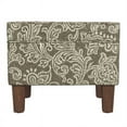 thumbnail image 5 of HomePop Medium Storage Ottoman with Hinged Lid, Brown Jacobean Print, 5 of 8