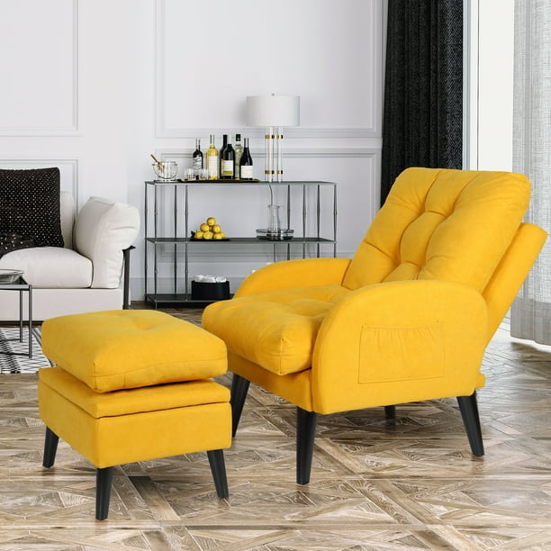 July's Song Accent Chair with Ottoman with Adjustable