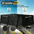 thumbnail image 5 of Arksen 21.5 Cubic Feet Waterproof Roof Top Luggage Storage Bag Heavy Duty Car Carrier Rooftop Bag W/ 10 Reinforced Straps, External Anti-slip Mat, 6 Door Hooks, For All Vechicles With/Without Rack, 5 of 7