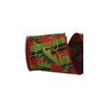 thumbnail image 2 of JAM Paper Christmas Multi-color Polyester Holly Ribbon, 180" x 4", 2 of 4