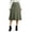 02# Army Green, variant on Women's Faux Suede A-Line Maxi Skirt High Wrap Elastic Waist Casual Flowy Midi Length Fall Winter Office Party Boho Chic Solid S-XL