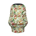 thumbnail image 2 of Fotbe Mushrooms Gnomes Pattern Car Seat Covers for Babies, Nursing Breastfeeding Cover Infant Carseat Canopy, Soft Stretchy Carrier Cover, 2 of 9