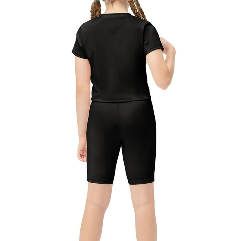 Kids Girls Athletic Shorts, Fitness Running Training Yoga Shorts 4-9 Years  