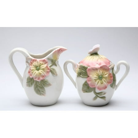 Blossom Time Sugar Bowl - Cosmos Gifts Apple Blossom Sugar and Creamer Set
