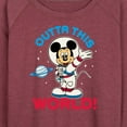 thumbnail image 3 of Mickey & Friends - Outta This World - Women's Lightweight French Terry Long Sleeve Shirt, 3 of 5