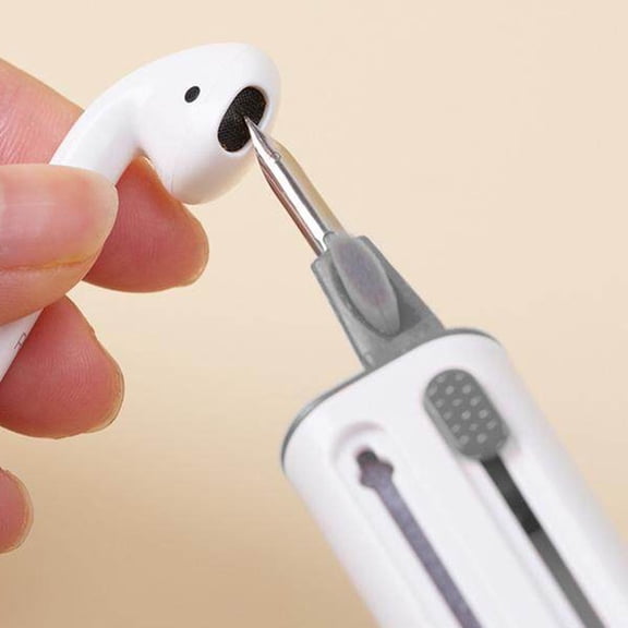 Earpods & Keyboard Clean with this Multi-Function White Cleaning Brush Kit!