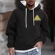 thumbnail image 1 of Dolkfu Sudadera con capucha de patrón informal para hombres, sudadera de manga larga con capucha, camisetas divertidas para hombres M, 1 of 5