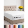 thumbnail image 1 of Sábana bajera ajustable CGK Unlimited Hotel Luxury Twin XL blanca, 1 of 9