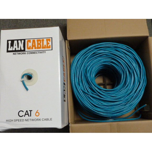 Câble RJ45 CAT6 1000 Pieds Droit Cuivre Massif