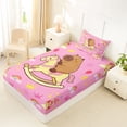 thumbnail image 4 of Erosebridal Capybara Twin Sheet Sets for Kids, Fairy Castle Bedding, 3-Piece, 4 of 5