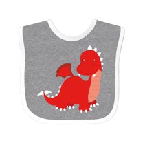 Inktastic Adorable Red Dragon Boys Baby Bib