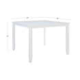 thumbnail image 5 of Powell Stacie Square Counter Height Dining Table, White, 5 of 7