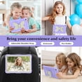 thumbnail image 5 of FJLBDE Case for Samsung Galaxy Tab A11 Plus/A9 Plus 11 Inch with Butterfly Stand, Shockproof Protective Tablet Cover with Shoulder Strap for Kids Girls, Beige Purple, 5 of 5