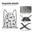 thumbnail image 5 of Drawstring Backpack - Abstract Minimalist Horse Black Splash Proof Small Drawstring Gym Bag for Women Men, Cinch Sports String Bag Backpack for Travel Swimming Beach, 5 of 8