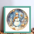 thumbnail image 2 of Kit Punto Cruz Con Muñecos Nieve Hilo Algodón Ecológico Bordado 18CT 30x30cm, 2 of 9