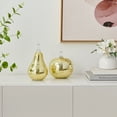 thumbnail image 7 of Alloya Pear Decorative Accent Metal Tabletop Sculpture Nature Figure - Gold, 7 of 7