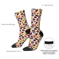 thumbnail image 4 of Cauagu Halloween Pumpkin Print Crew Socks for Women and Men,Adult Athletic Running Socks 1-Pair Sports Socks Work Gear Socks with Moisture Wicking, 4 of 6