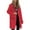 Red, variant on cocolona Womens Zip Up Hoodies Casual Long Sleeve Oversized Long Sweatshirts Jacket Fall Winter Coats Outwear with Pockets