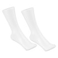 thumbnail image 4 of FUTUREORYY Feet Model 2Pcs White Plastic Sock Display For Product Photography Purposes, 4 of 8